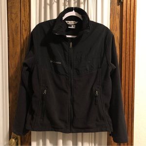 Columbia Black Nylon Fleece Jacket